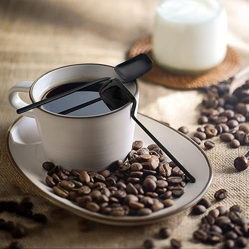 Miniatura 3 de IQCWOOD Cucharas de té para café, 5.6 pulgadas de acero inoxidable, pequeñas cucharas de café expreso para postre, helado, azúcar, té, juego de 6