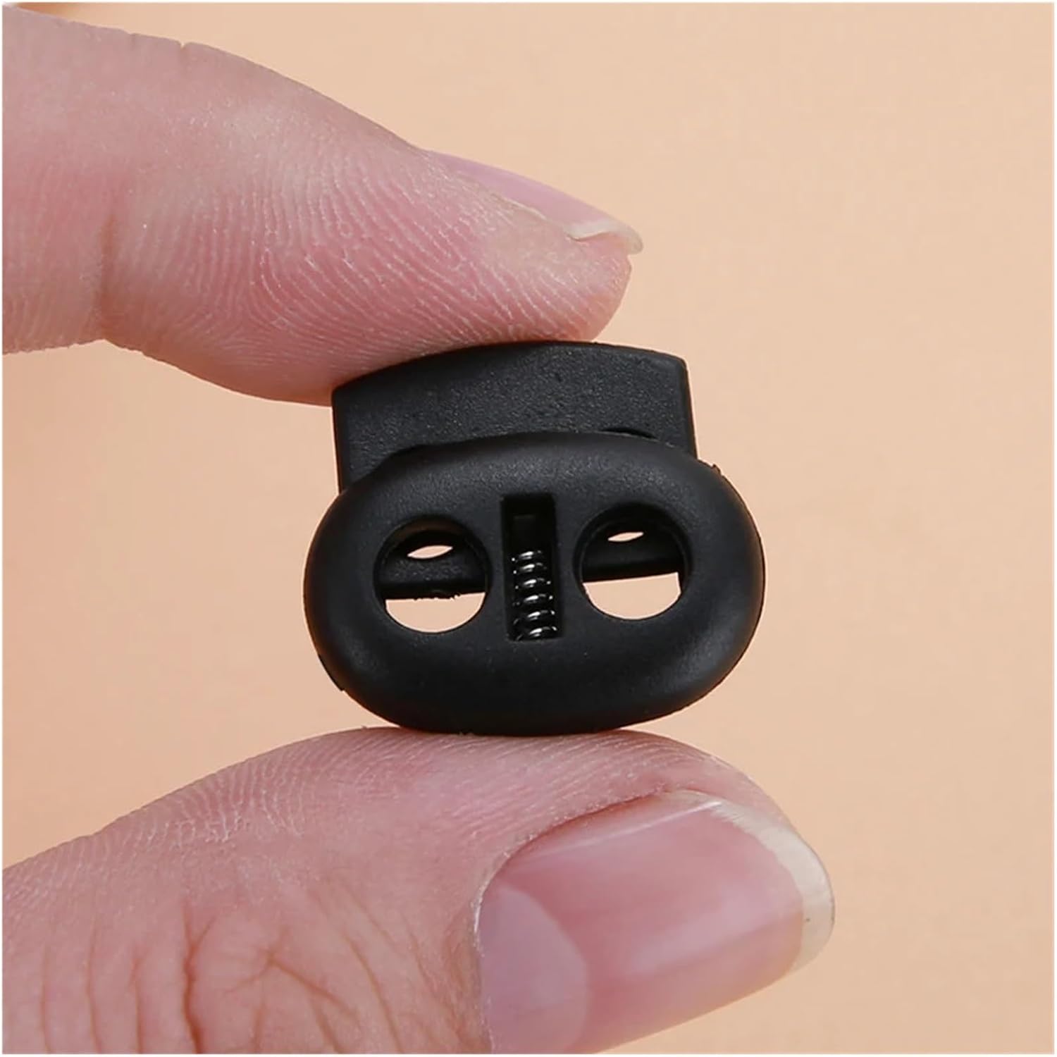 400 Pcs Plastic Cord Locks Stopper Toggle Clips for Drawstring Lanyard Paracord Rope