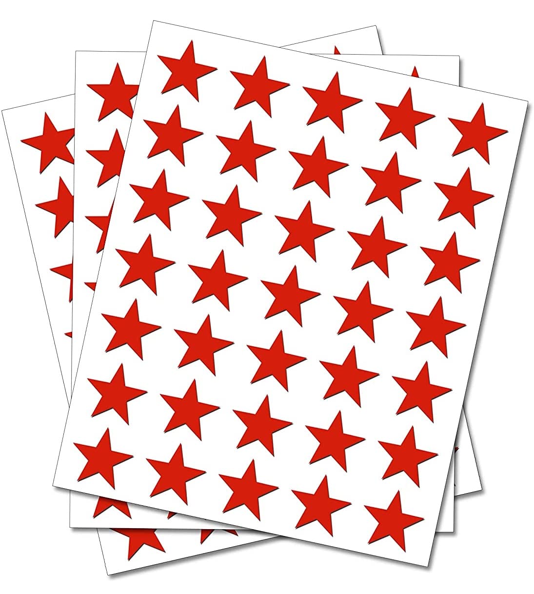 Party Decor Red Set Of 100 - Star Merit Reward Stickers - Removable Self Adhesive Waterproof Durable Vinyl Label Sticker 15Mm Each For School, Preschool, Nursery & Home Activity By