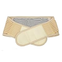Vista 1 de Soporte de espalda transpirable para hombres y mujeres, cintura transpirable, cinturón de soporte lumbar de compresión de cintura con correa