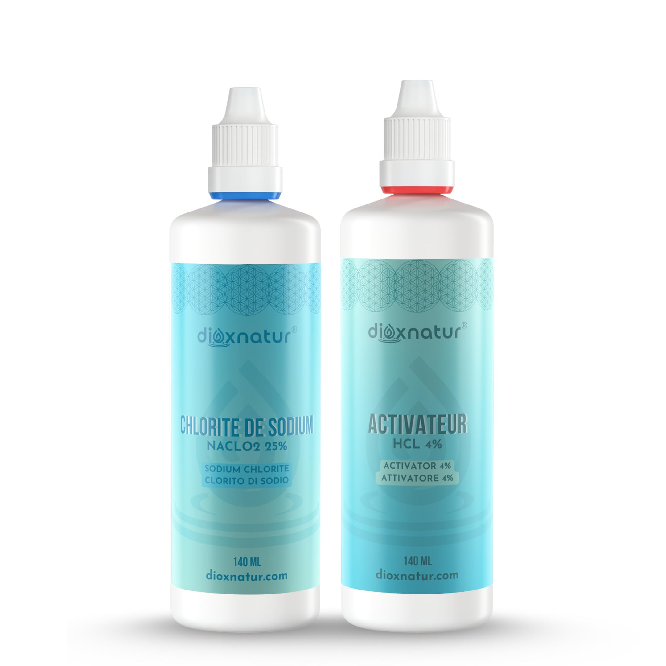 Kit de production de dioxyde de chlore 140ml - Non destiné à la consommation humaine (Direct)