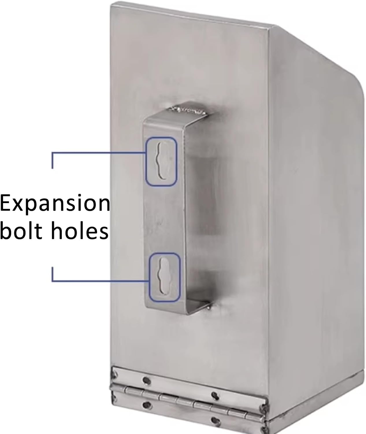 Standing Ashtray with Wall Mounted Cigarette Trash Can, Cigarette Disposal Outdoor with Lockable and Key, Commercial Cigarettes Butt Container for Clubs Office