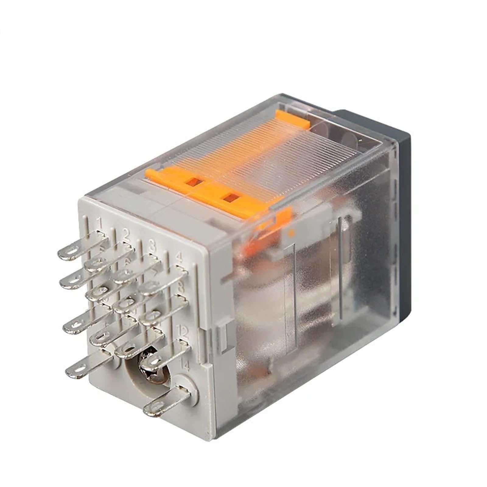 MOBYAT Relés enchufables en Miniatura RXM eléctricos con LED RXM4L 4CO 3A 12 VDC-110 VDC 24 VAC-230 Vac electromagnéticos 5 uds (Size : RXM4LB2B7 24AC)