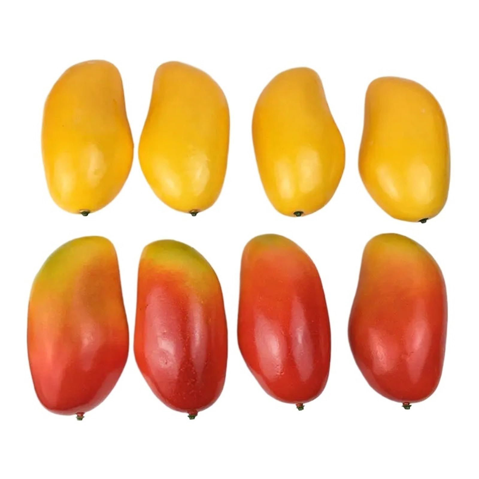 Wuyxto Red 10Pcs 6.8X12cm Artificial Fruits Mango Party Home Desk Decoration Fake Photography Props For Party(Red)