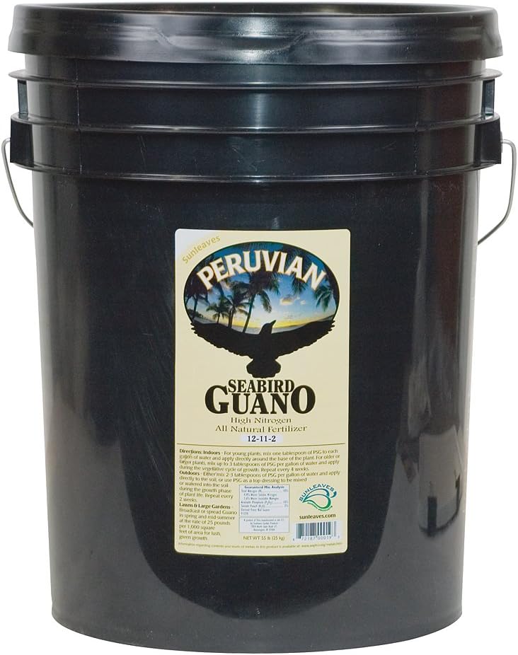 Sunleaves Peruvian Seabird Guano, 40 Pound