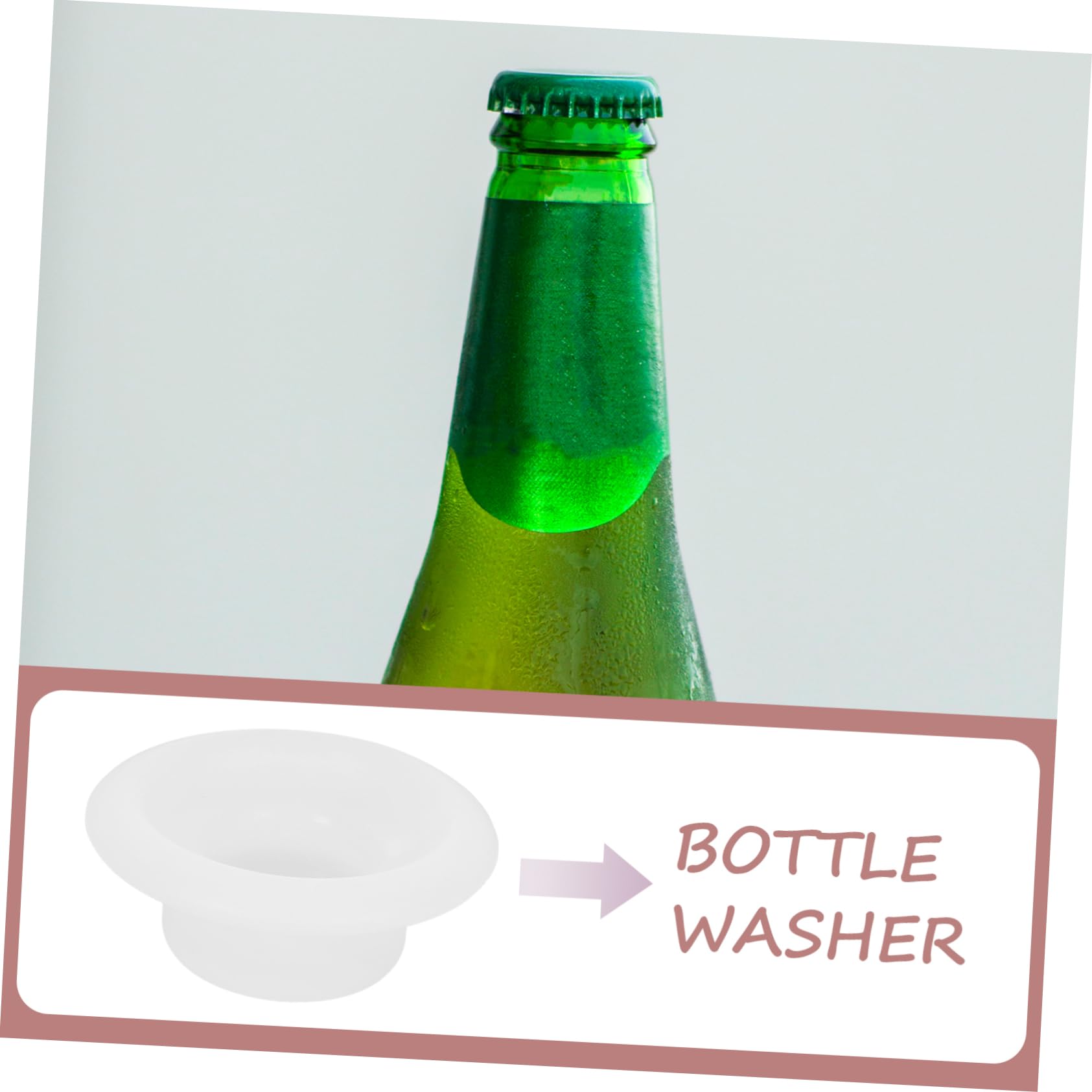ABOOFAN 12 Juntas de Sellado para Tapas de Botella de Cerveza de Silicona de Color Blanco, Fácil Instalación y Mantenimiento de Fermentación, Recambio para Botellas Swing