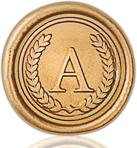 50 calcomanías de sello de cera con inicial, autoadhesivas, letra A del alfabeto para invitaciones de fiesta de boda, regalo personalizado hecho a disponible en Yaxa Peru