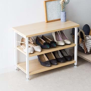 Amazon.co.jp: シューズラック ベンチ付き