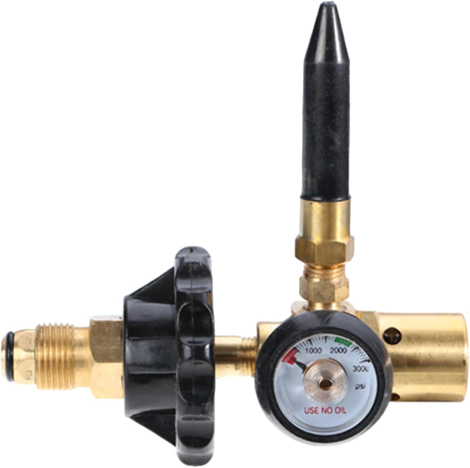 Flows Inflator Regulator for CGA580 Tanks Valves Balloon Filler 0-3000PSI Balloon Tanks Regulator Filler Helium Cylinder Valves