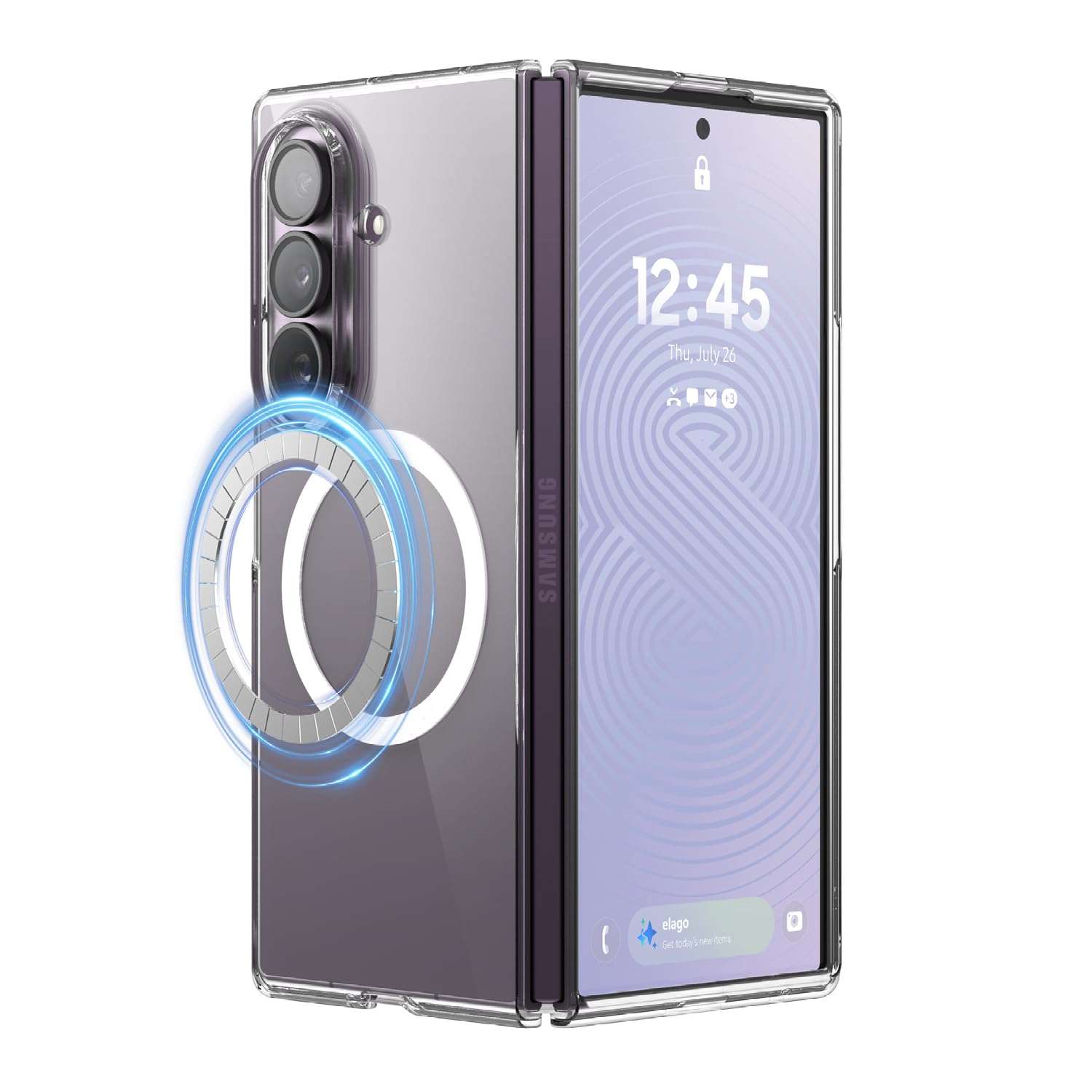 elago Magnetic Clear Case for Samsung Galaxy Z Fold 8 Ultra Case | Compatible with MagSafe Charger, Strong Magnetic Power, Premium PC, Shockproof Bumper, Protective Cover (Magnetic Clear)-image-41