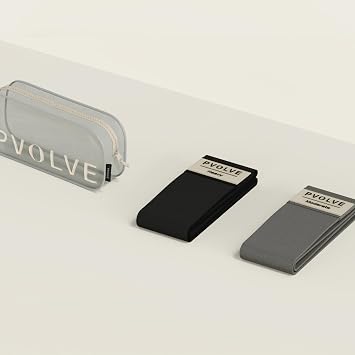 Pvolve Booty Bands Set Moderate & Heavy Fabric Resistance Bands for Glutes, Hips & Legs
