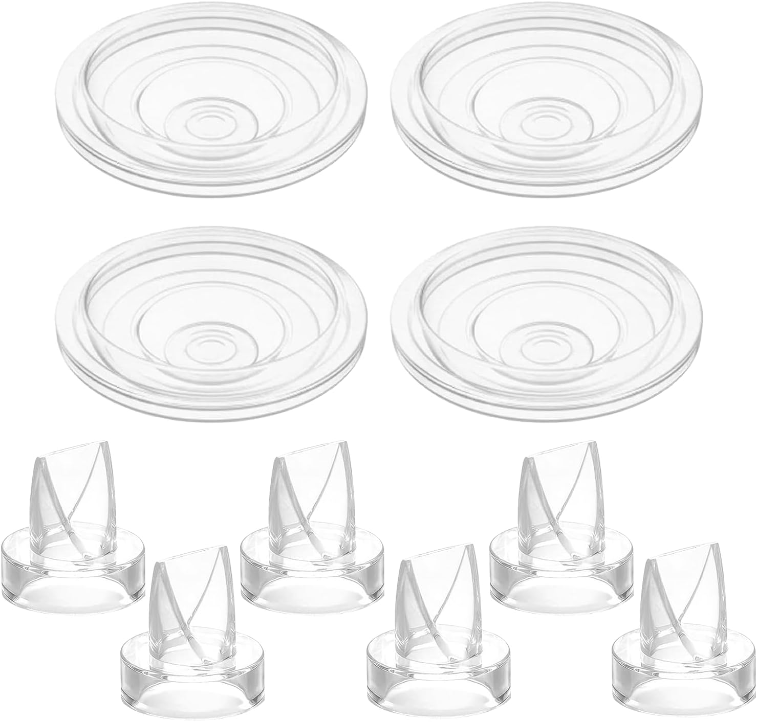 Sponsored Ad - 6Pack Silicone Duckbill Valves & 4Pack Silicone Diaphragms for S9/S12/S9Pro/S12Pro Wearable Breast Pumps, Essential Electric Breast Pump Replacement Parts for Breastfeeding