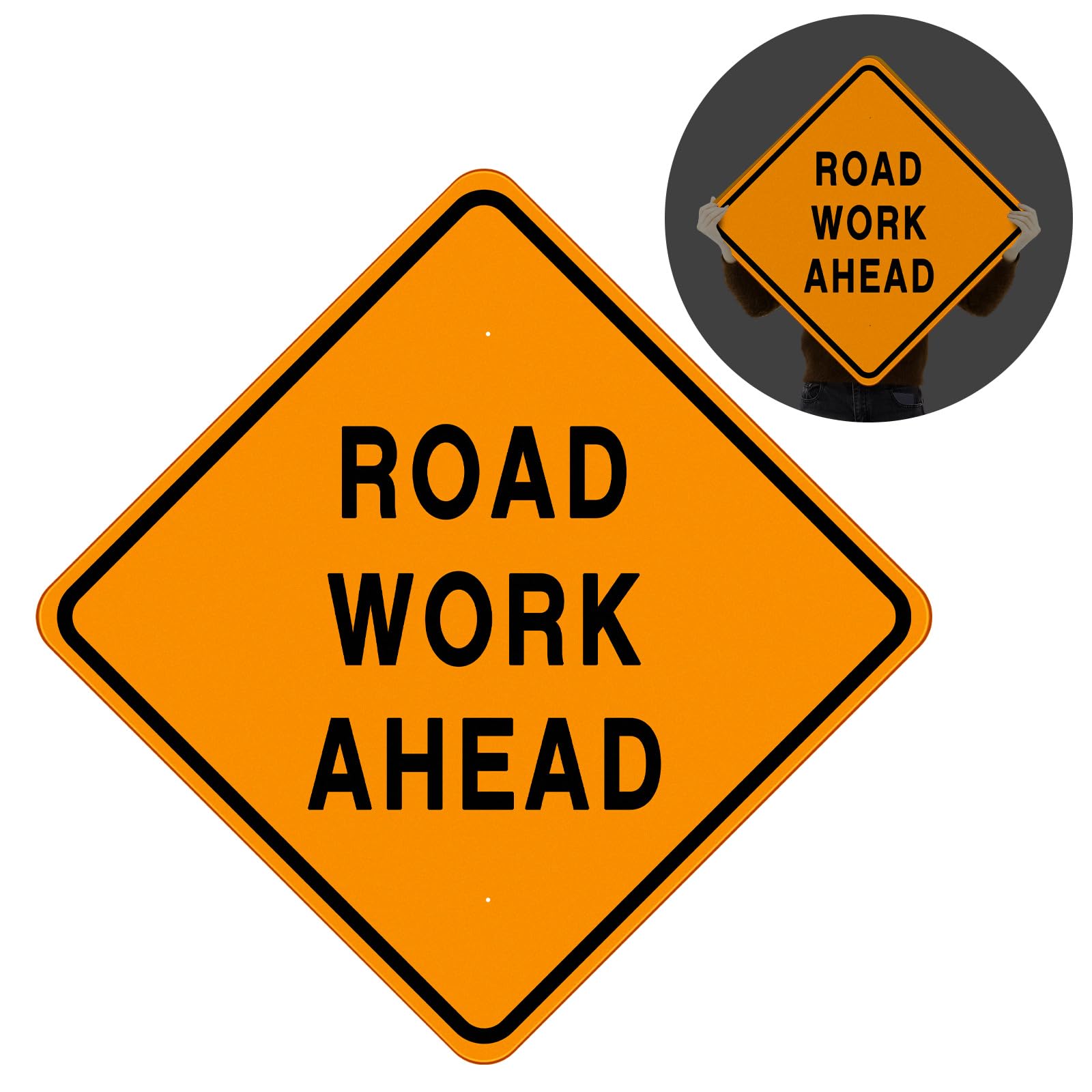 No Thru Traffic Sign - Reflective Safety Sign -12 No Thru Traffic Sign - Reflective Safety Sign -12