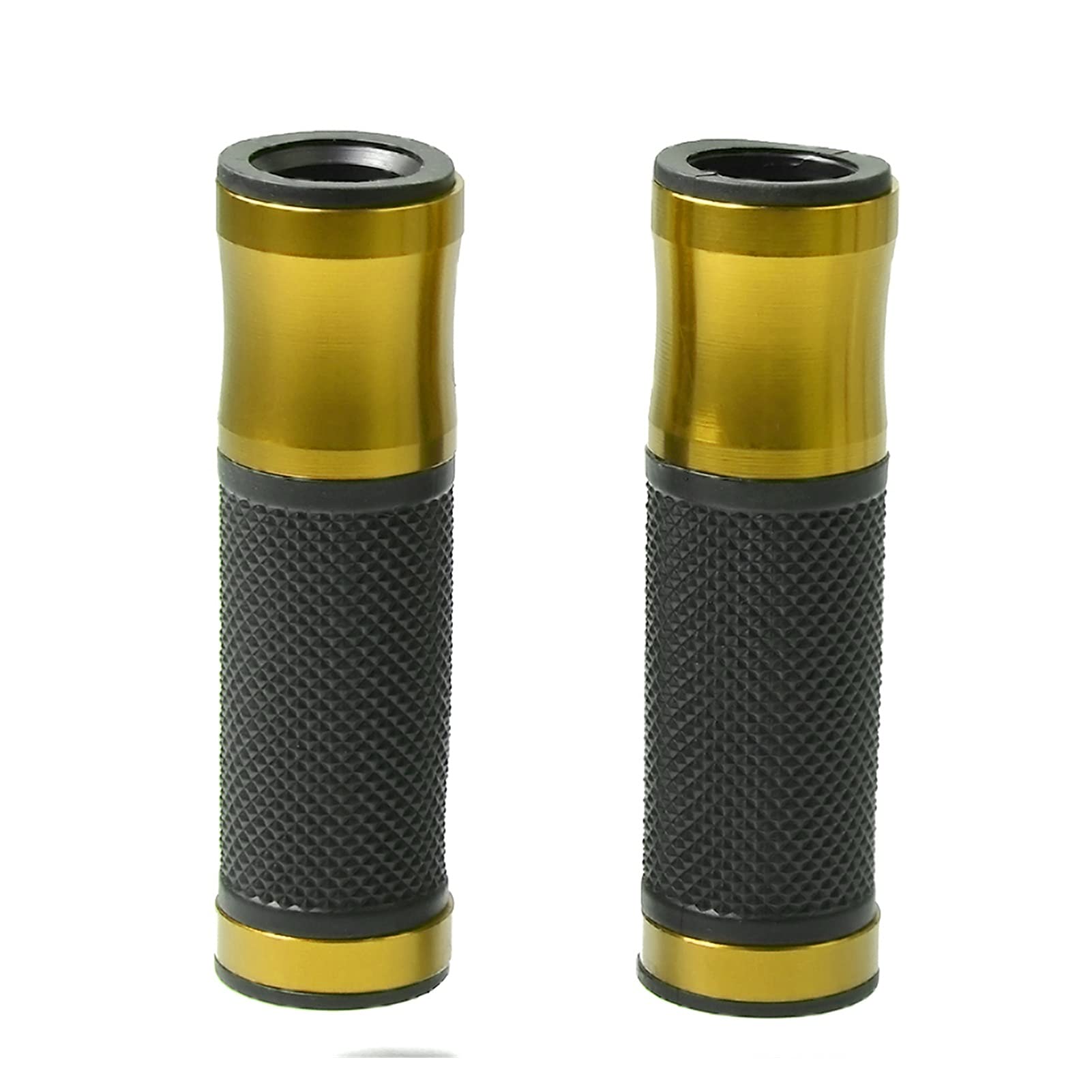 Poignées de moto universelles anti-vibration en caoutchouc vert pour Hypermotard