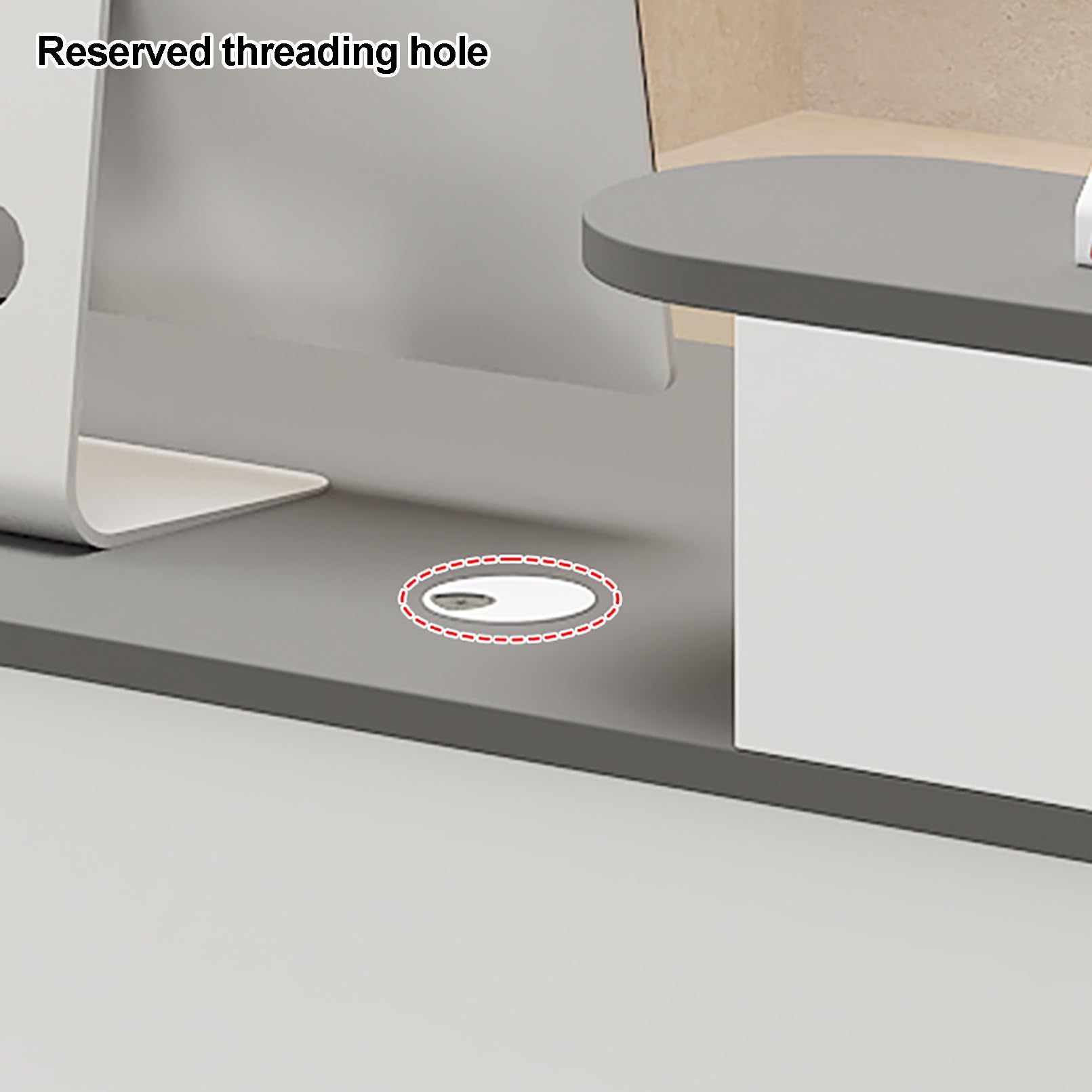 Empfangstheke, Kassentisch, Empfangstresen, Rezeptionstheken, Laden-Theke Verkaufstheke Mit Schubladen, Bürotheke, Rezeptionsmöbe, Für Firmenhallen Rezeption Kosmetikstudio(White-B,120x40x105cm)