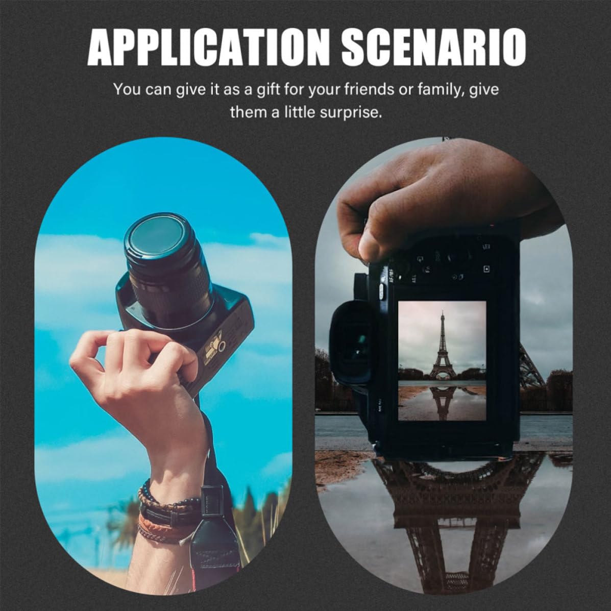 GALPADA Borsa Tracolla Regolabile Macchina Fotografica in Verde Funzione Antivibrazione per Fotocamera Compatta e Viaggi