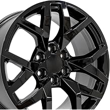 OE Wheels CV66 20 Inch Rim Fits Suburban 1500 Z71 Style 6x139.7 20x9 Gloss Black - Hollander 14076 1