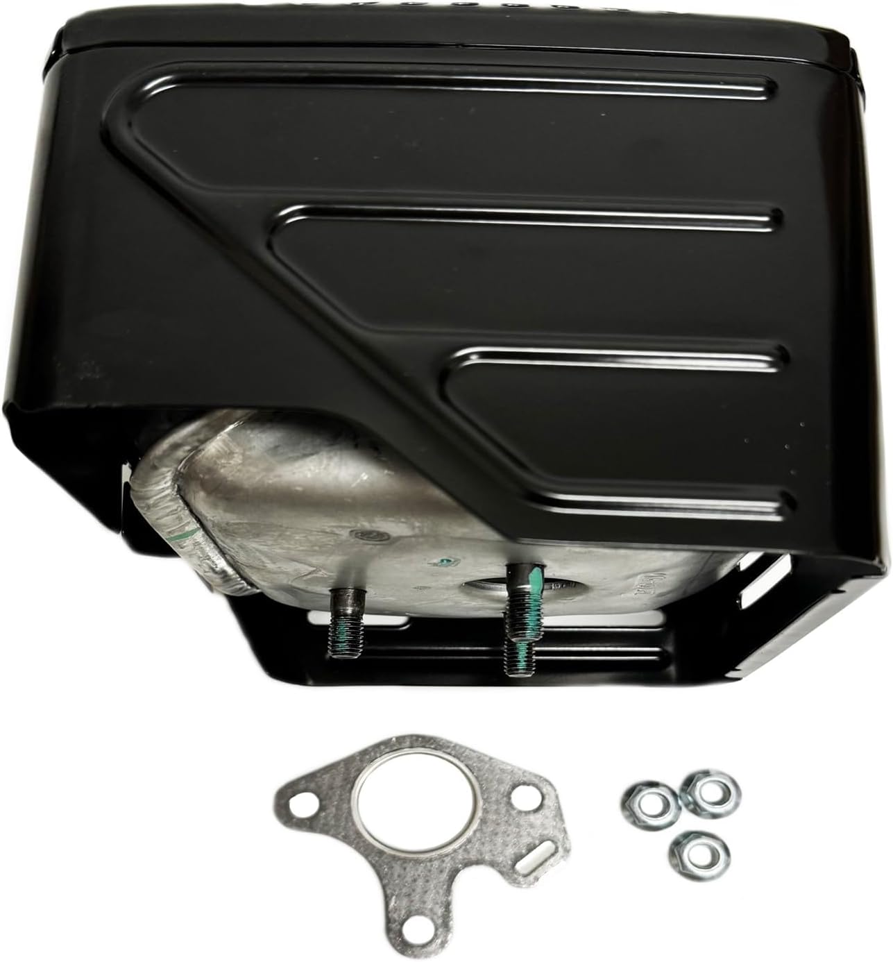 Genuine OEM Muffler for Honda GX340, GX390 OEM Muffler (Complete with Gasket and Nuts)