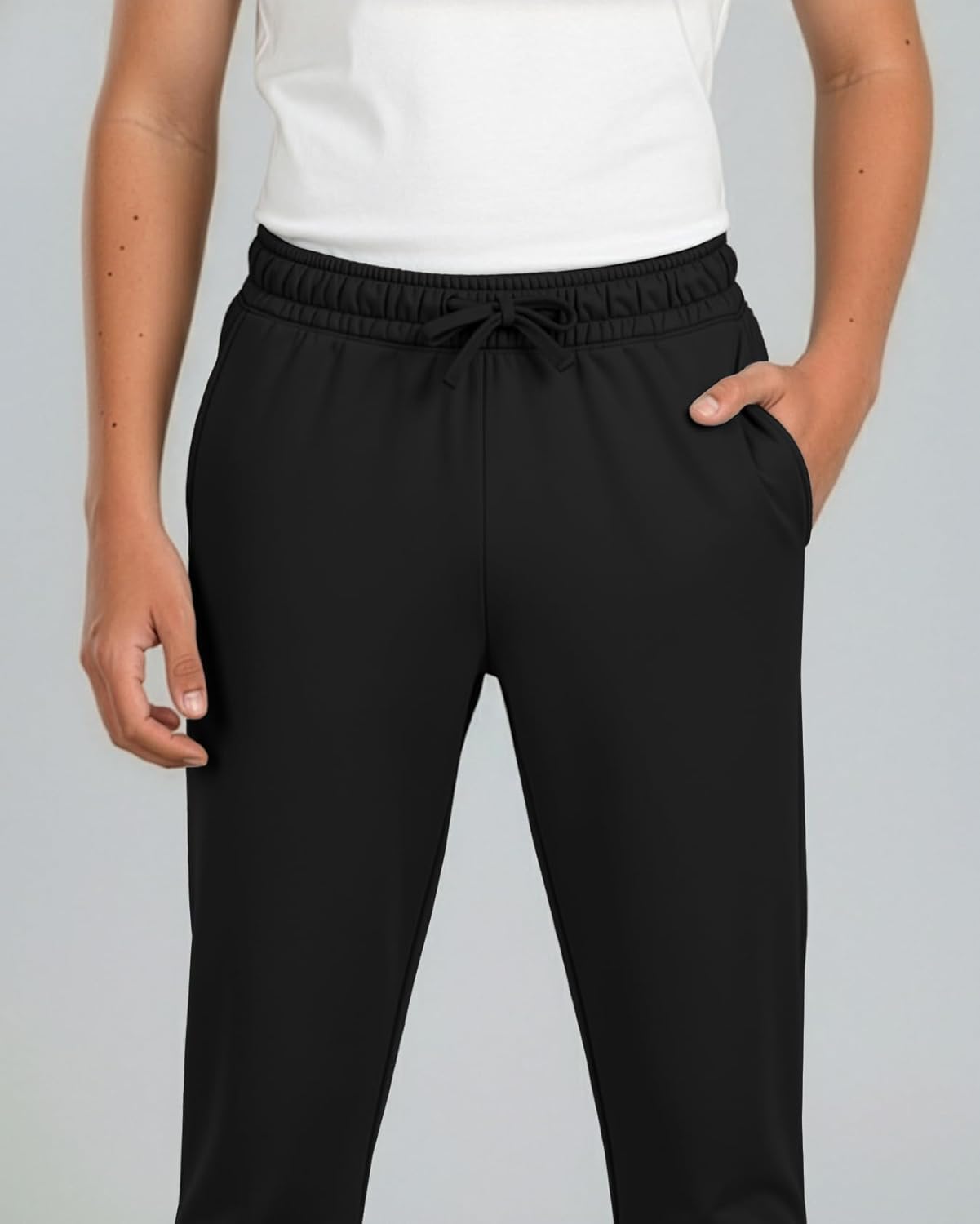 Real Essentials 3 Pack: Boys’ Ultra-Soft Jogger Pajama Pants - Kids Lounge Pjs Sleepwear (Size 4-18) - Image 3