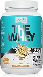 The Whey 3W, Proteína Hidrolisada, Isolada e Concentrada, Sabor Vanilla, 960g -Equaliv