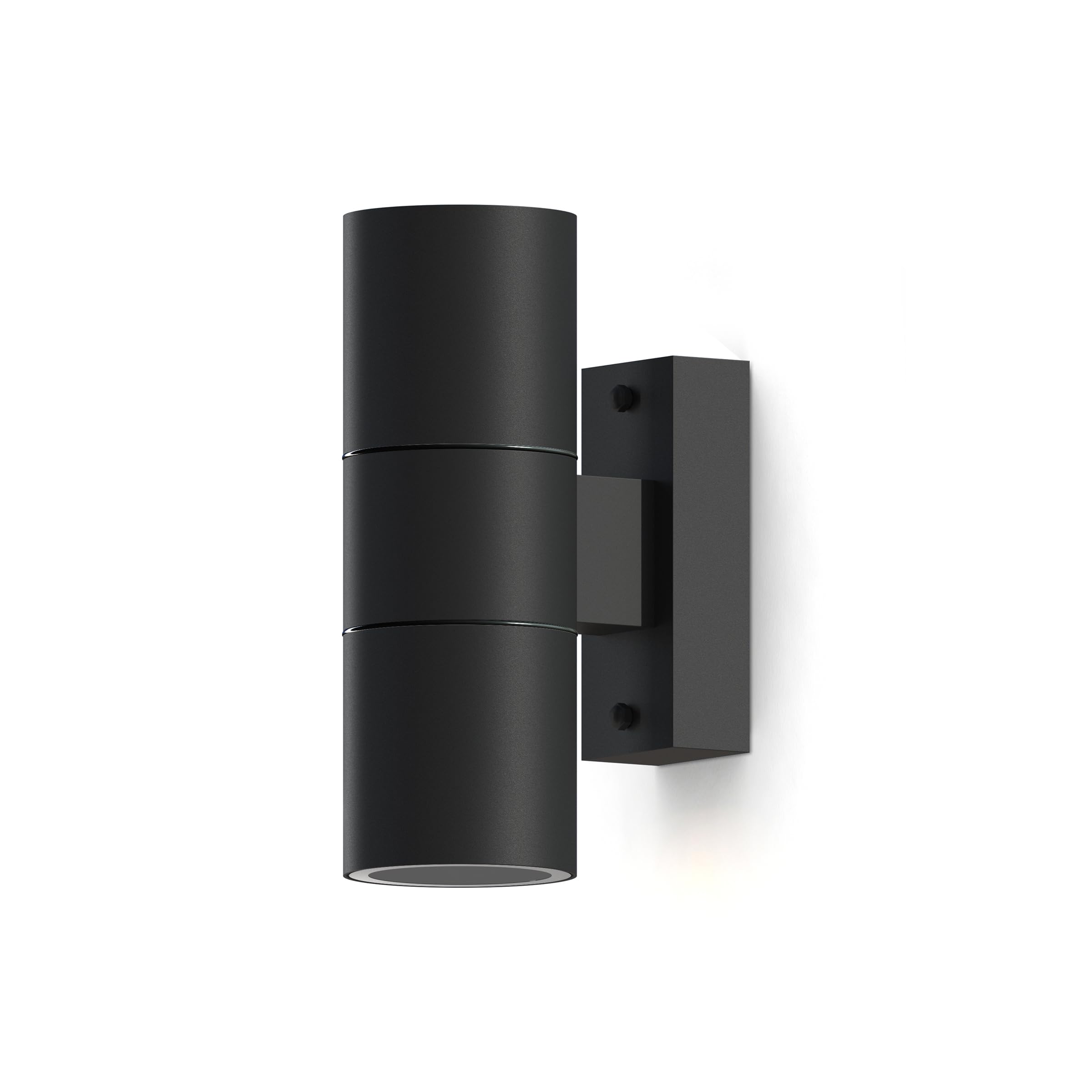Calex Black Turin Outdoor Wall Light, Up And Down, 2X Gu10, Ip54,