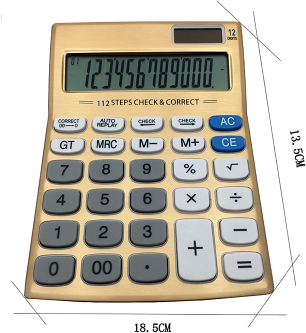 Kalkulator naukowy Kalkulatory Kalkulator stacjonarny, Złoty podwójny zasilacz Biurowy Elektroniczny Egzamin Papierniczy