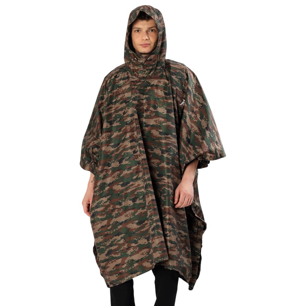 Sponsored Ad - Unisex Outdoor Rain Poncho for Adult,Multi Use, Waterproof, Lightweight, Reusable & Packable, One Size Fits Most