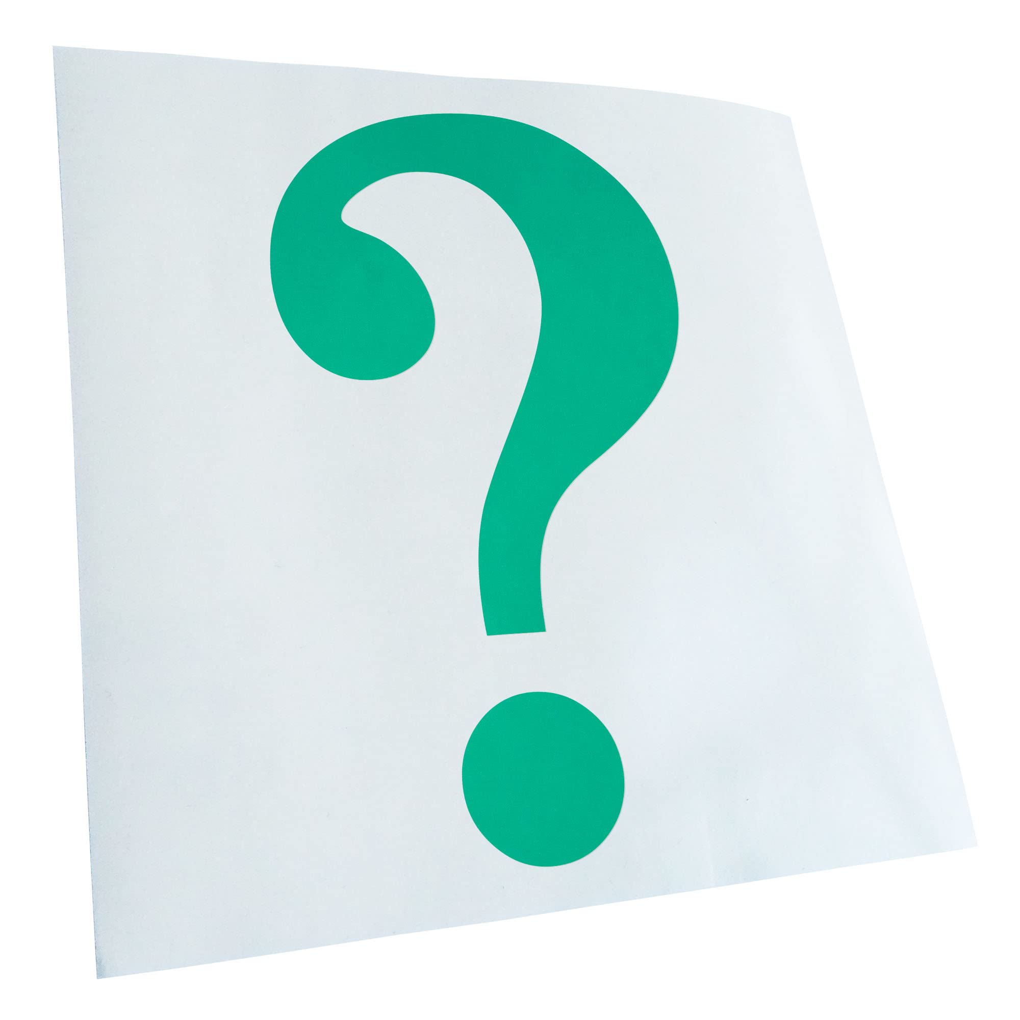 Kiwistar - Car Sticker - Turquoise - 50 x 29 cm Question Mark Pictogram - Rear Window Car Sticker Weatherproof for Car Truck Moped Truck - Sticker Exterior Self-Adhesive Tuning Accessories for Windows