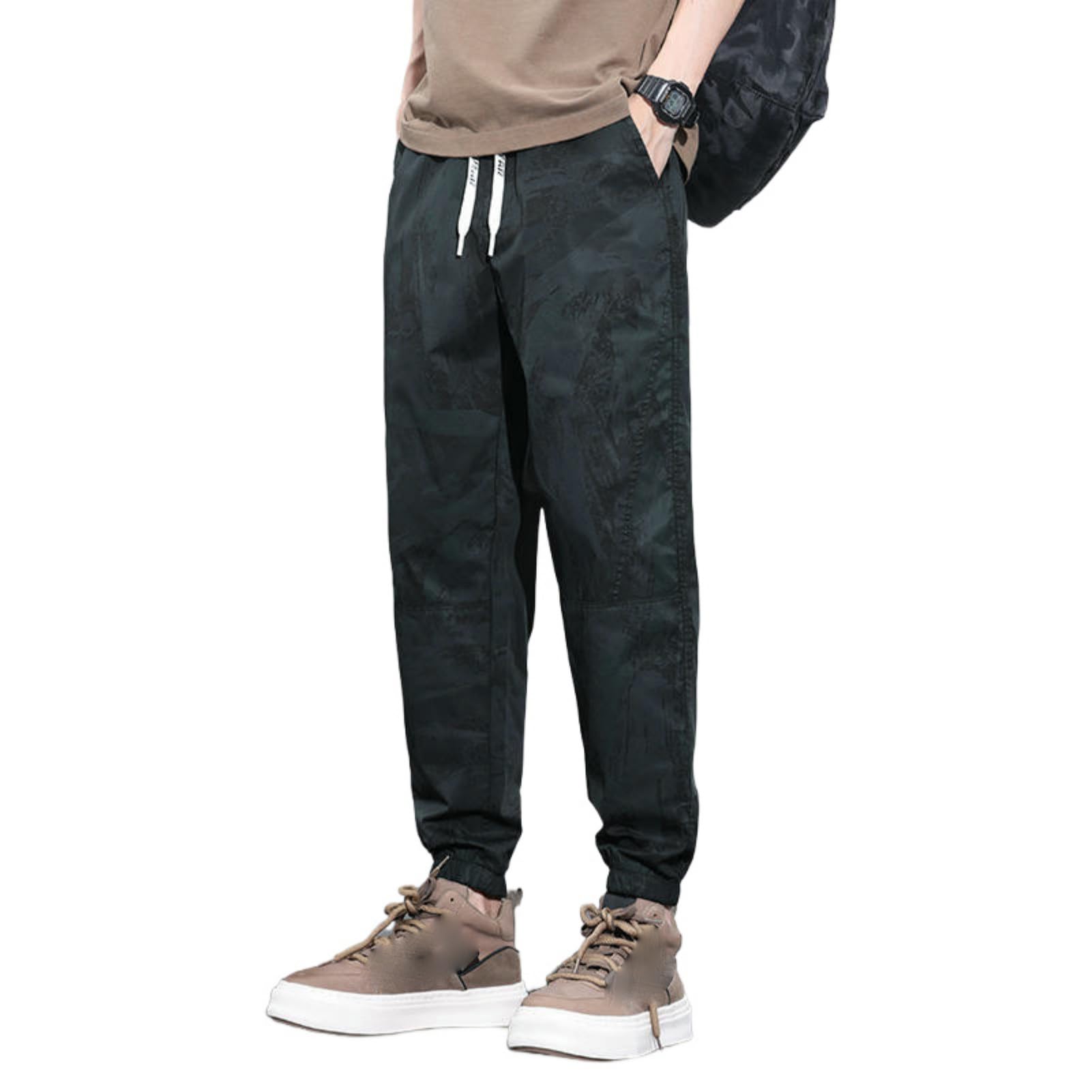Pantaloni sportivi da uomo per primavera, autunno, estate, sottili, larghi, nove decimi, pantaloni harem casual