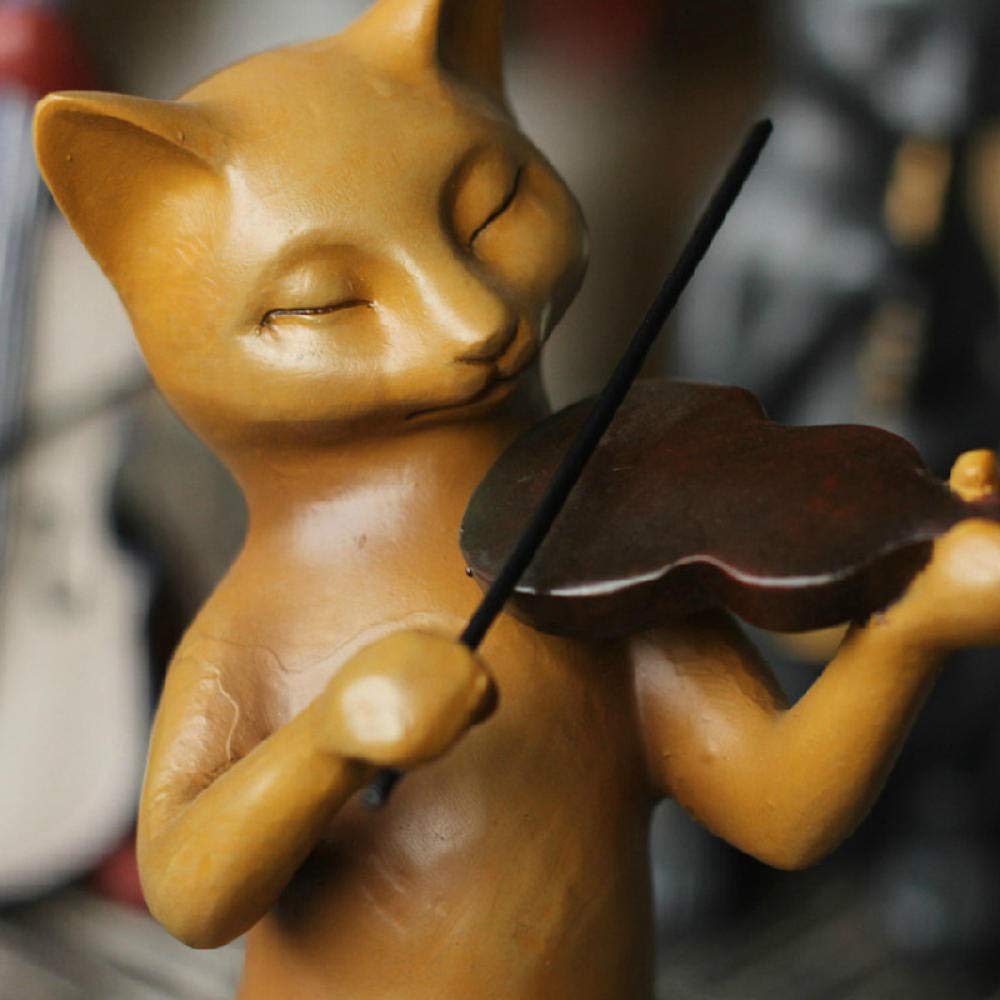 希少　マンハッタナーズ　猫　置物　オーケストラ　陶器　フィギュア　レア 希少 マンハッタナーズ 猫 置物 オーケストラ 陶器 フィギュア レア