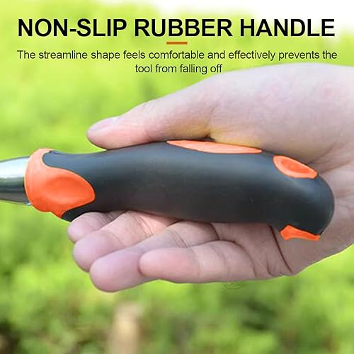 Miniatura 3 de Herramienta manual de desbrozadora de jardín, herramienta de mano resistente con mango ergonómico para eliminación física de malezas, excavar raíces