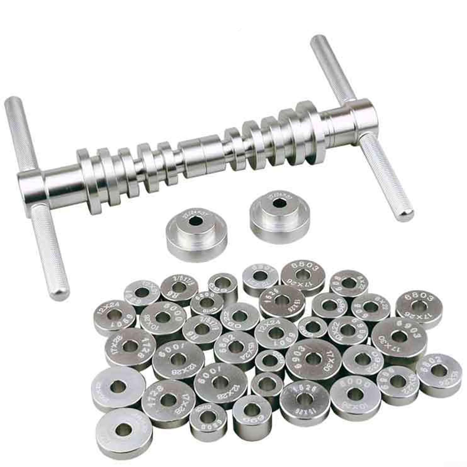 Kit di manutenzione ruote per bici da strada, set di attrezzi per cuscinetti per mozzi in acciaio con dimensioni 6800 6001 608