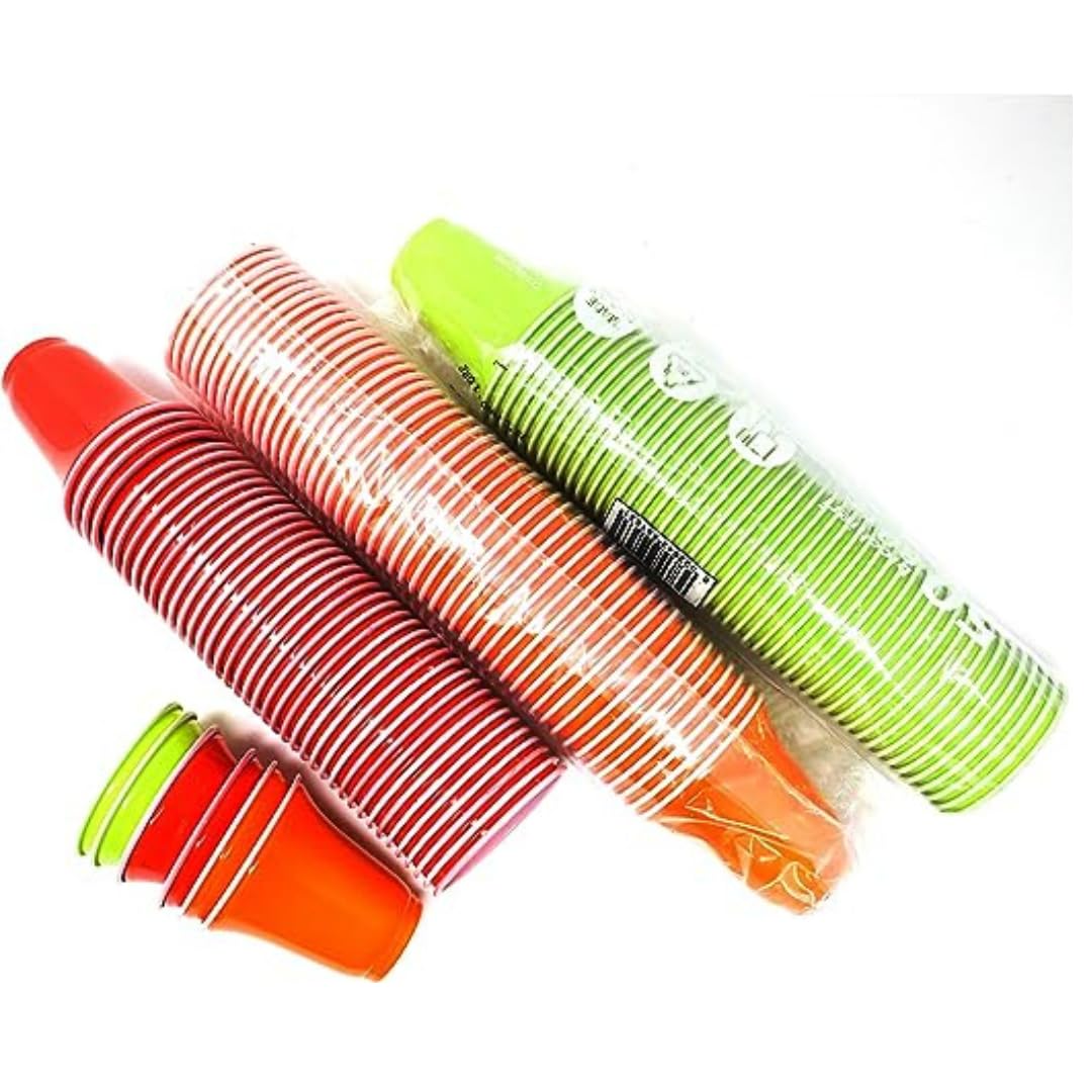 1000 Bicchierini Plastica per caffè 80cc vari colori Bar macchina caffè (Multicolor) – Ideali per uso professionale e domestico, perfetti per eventi, feste, uffici, catering e distributori automatici.
