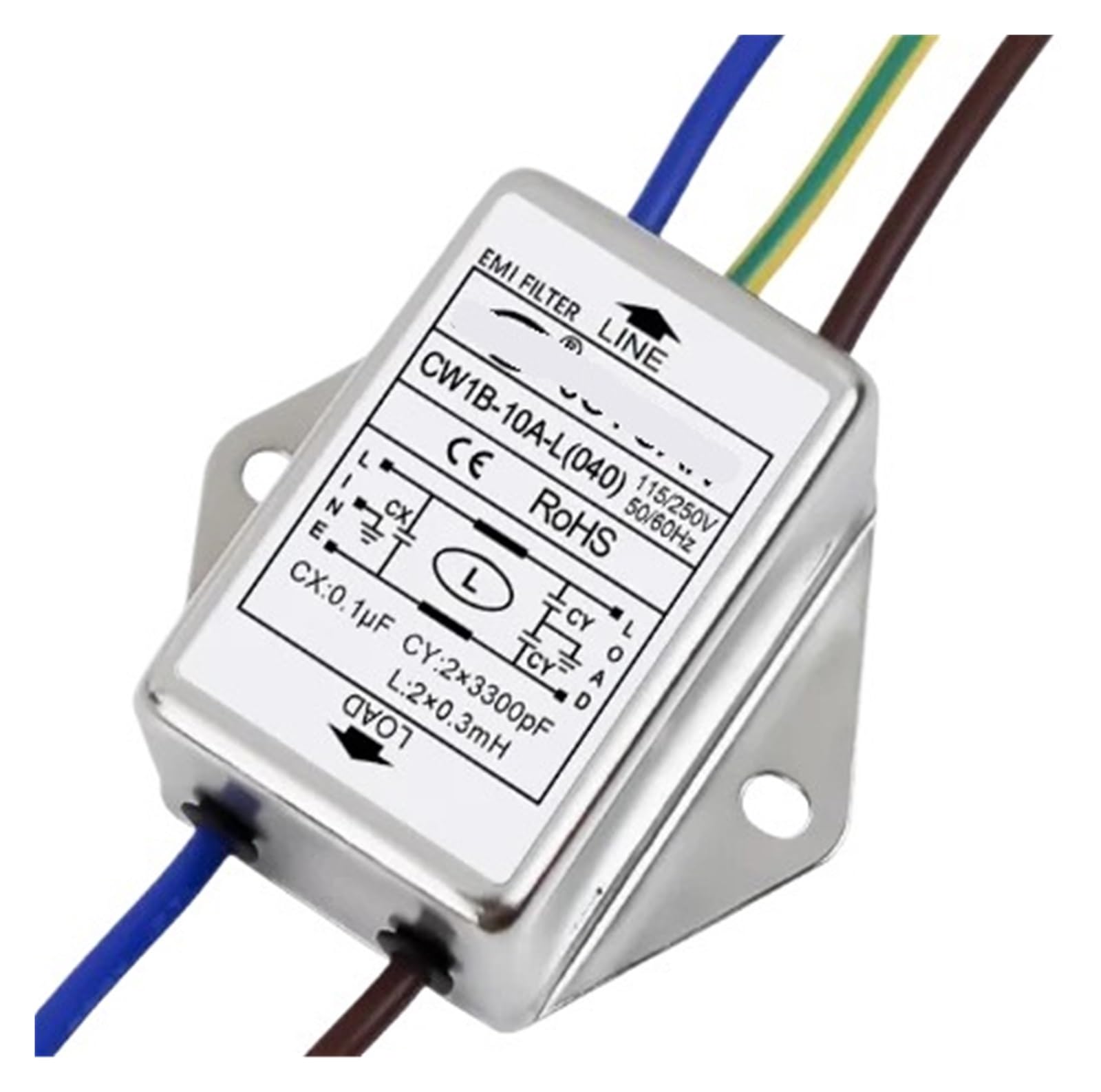 MBPAIHOP CW1B-10A-L anti-interference AC 220V power filter circuit audio purifier CW1B