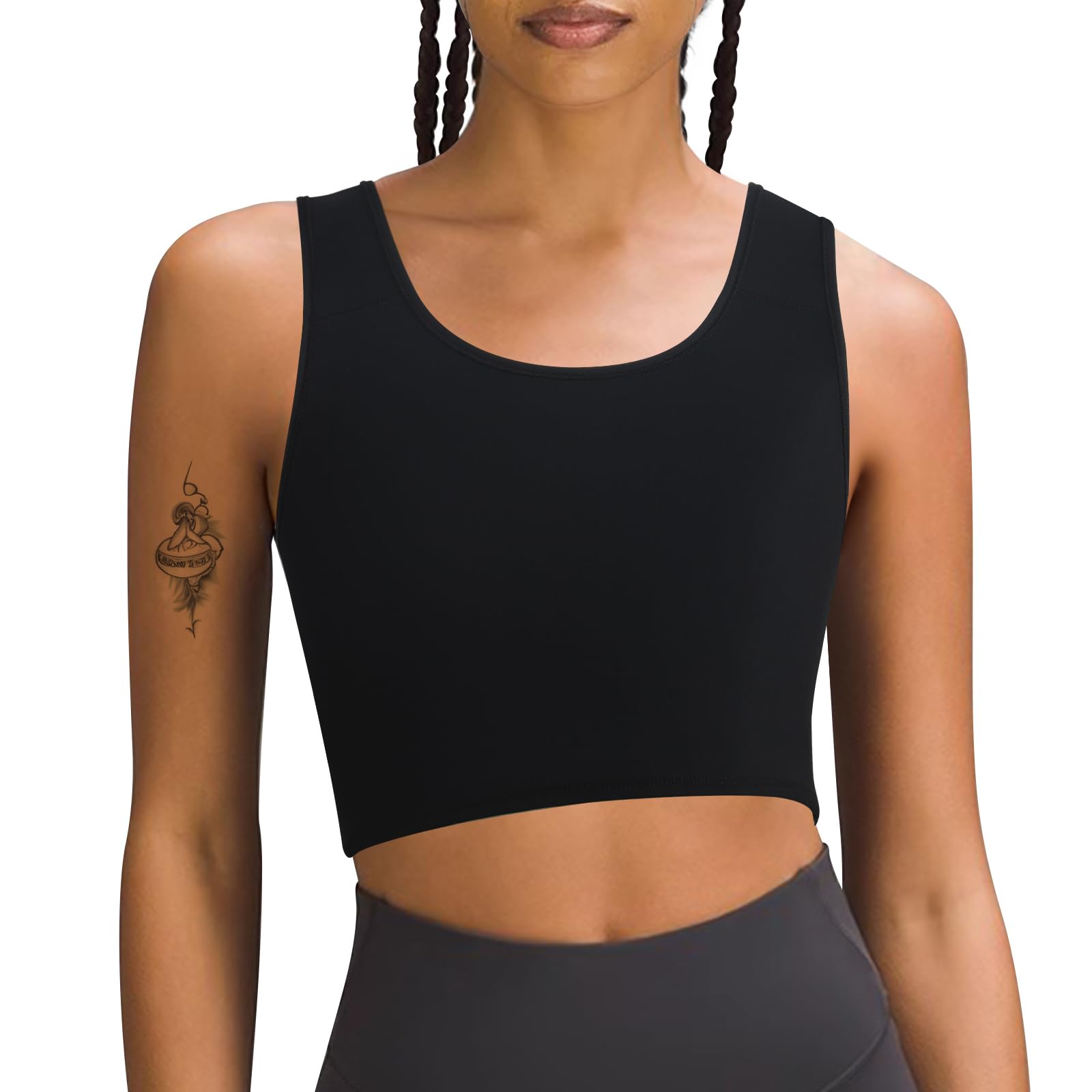 XUJI Half Chest Binder, Compression Bra, Women Transgender FTM Pullover Design Binder