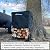 Woodhaven Tall Fireside Firewood Rack - Made In The USA - Indoor Hearth Log Storage - Optional Seasoning Cover - Perfect For BBQ - Fire Pits And Fireplace Storage - Portable Rack (Cover)