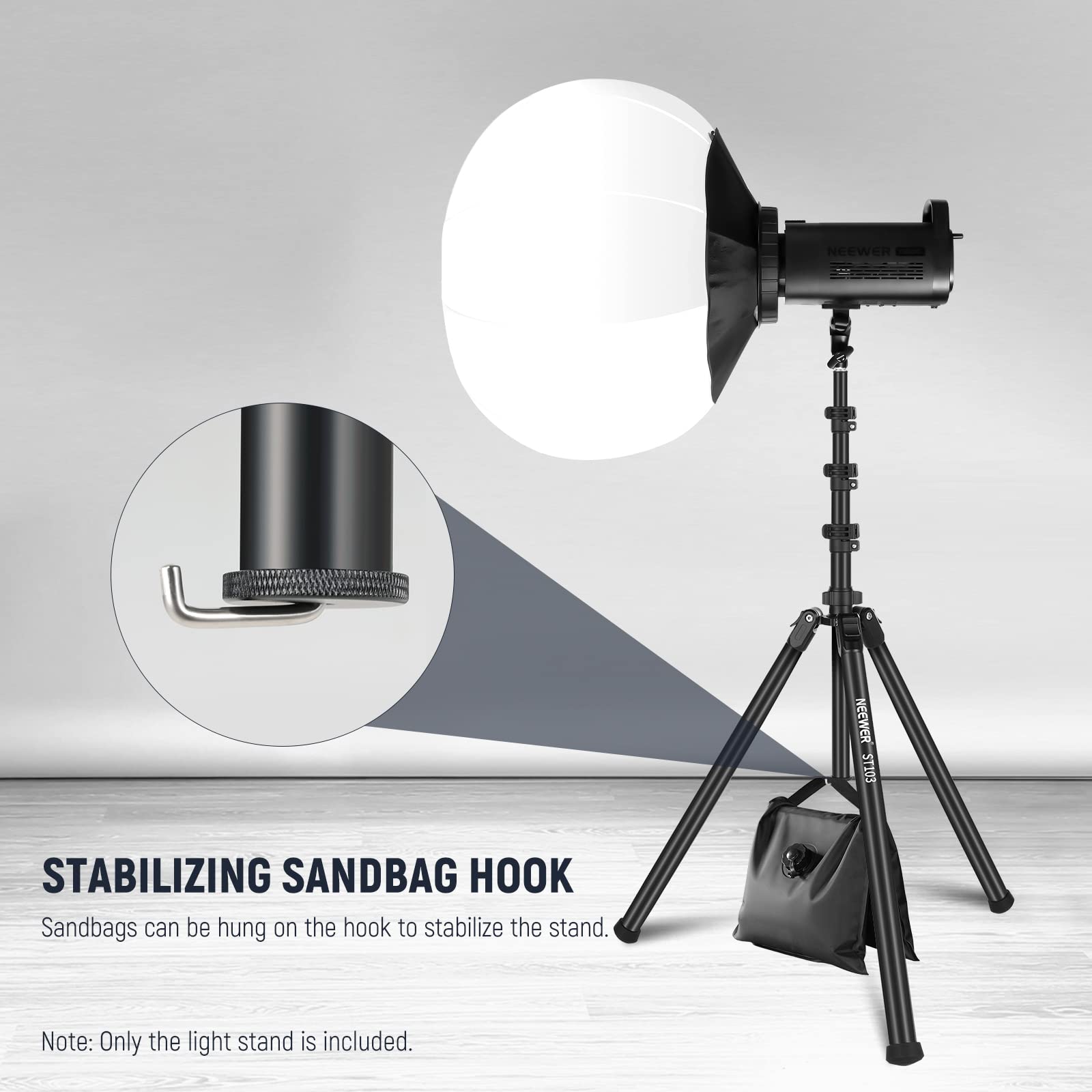 Amazon | NEEWER 6.5ft/200cm写真トラベルライトスタンド ポータブル