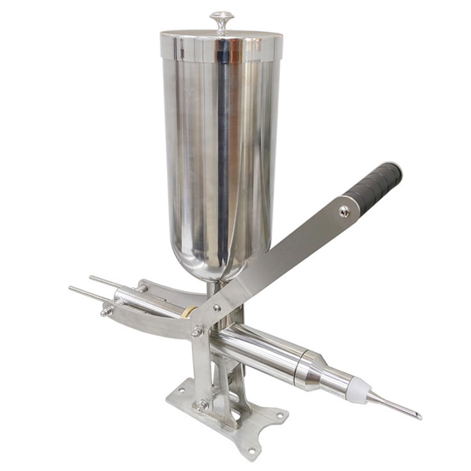 GwlThixion Donut Filler Machine, 304 Stainless Steel Cream Injector Jam Dispenser Paste Filler with Long And Short Nozzle for Kitchens Bakeries Restaurants CT-03
