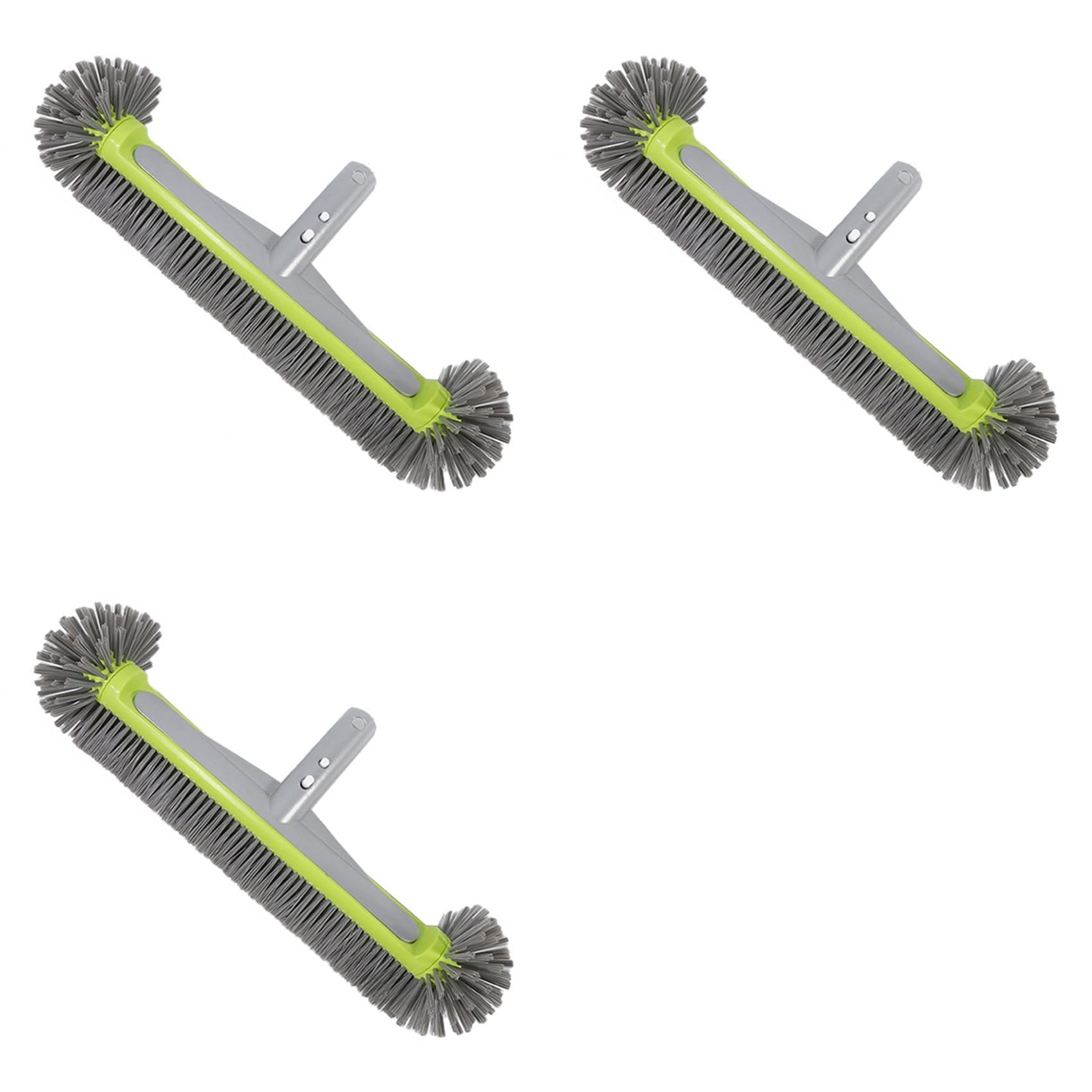 Hndhbfgrt 3X Pool Brush Head for Cleaning Pool Walls,Inground/Above Ground Swimming Pool Round Scrub Brushes,Reinforced Back Brush