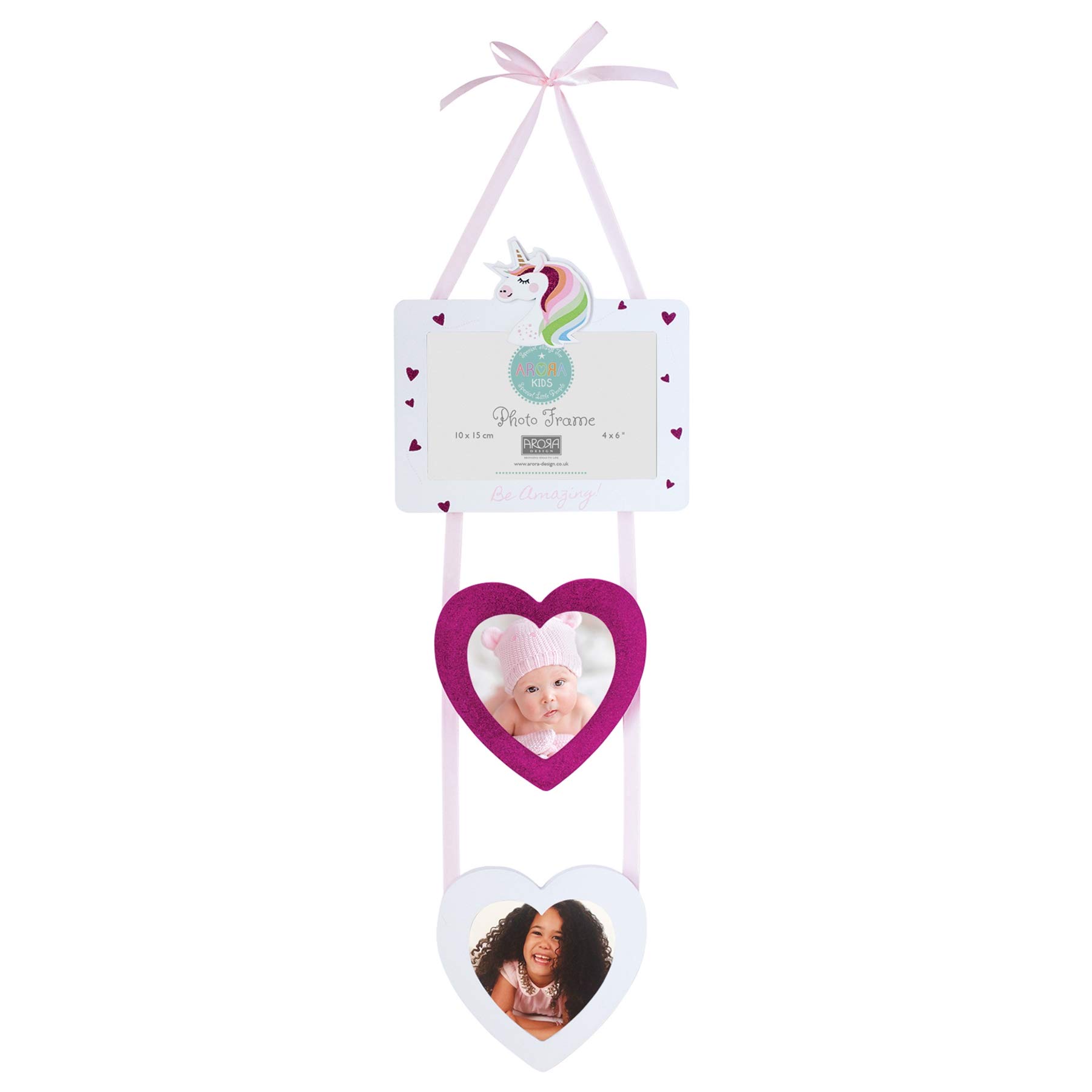 Arora Multicolor Kids Unicorn Hanging Photo Frame, Multicolour, One Size