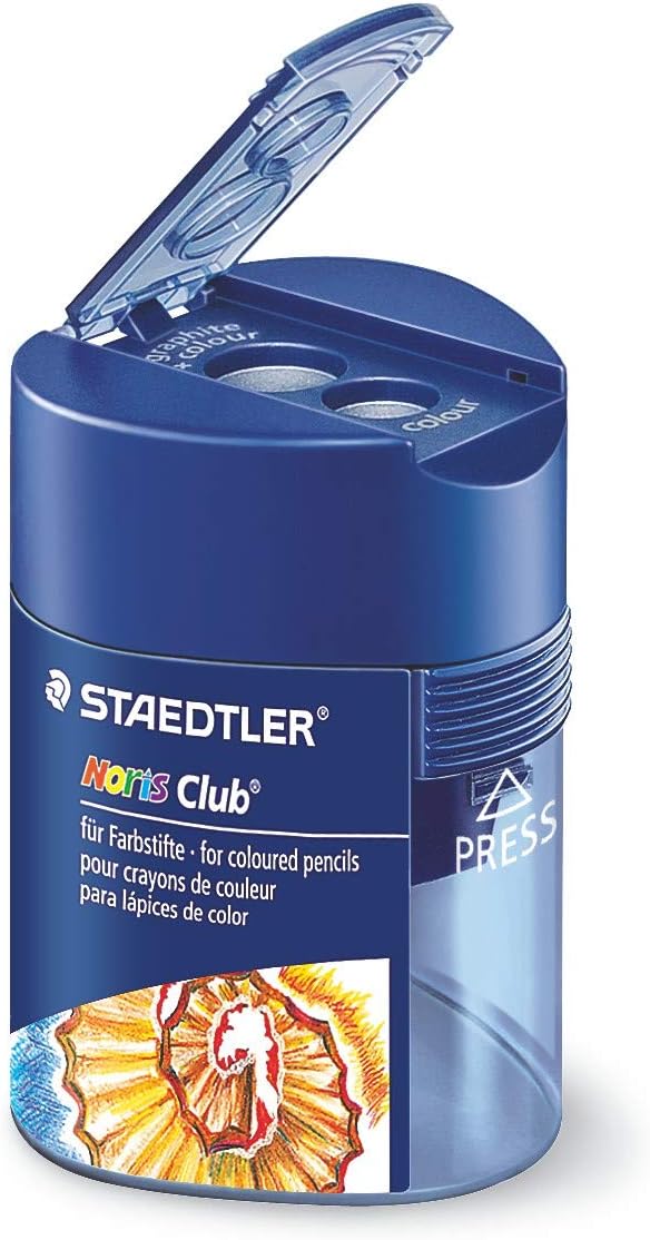 Taille-Crayon Double Trou Avec Récipient - 4 Pièces, 8-12mm, Portable, Pour Enfants Et Adultes
