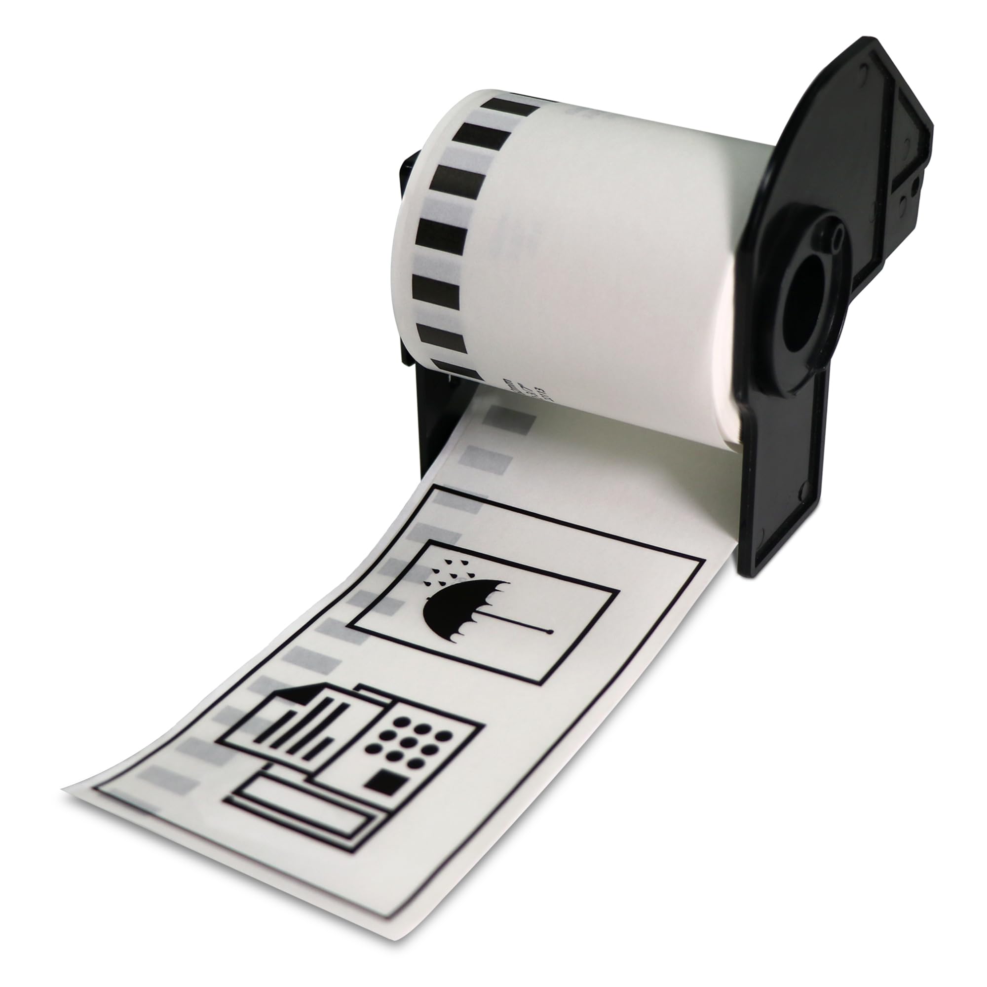 BETCKEY - 2 Rolls DK-22113 Labels, 62mm x 15.24m, 2 Continuous Clear Film Labels Compatible with Brother QL Label Printers - Image 2