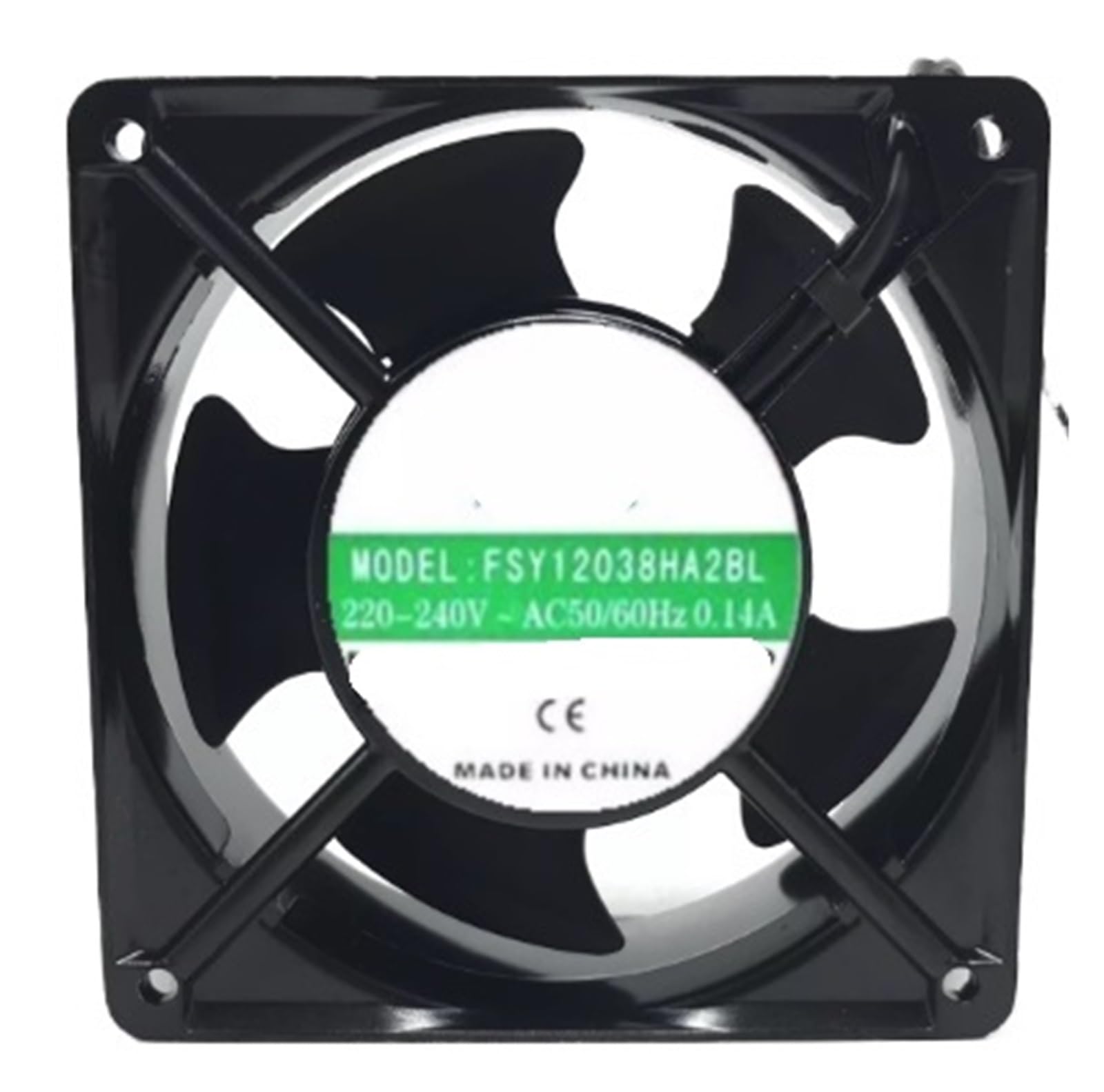 LZIKKGKI FSY12038HA2BL 12038 120 * 120 * 38mm 220V~240V~AC 50/60Hz 0.14A Two Lines Cooling Fan