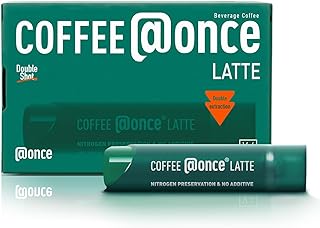 COFFEE @ONCE Cold Brew Coffee Concentrate, Perfect for Instant ice Coffee, instant latte espresso, Lipstick Sized, Travel Friendly, New Year's present, 6 Tubes