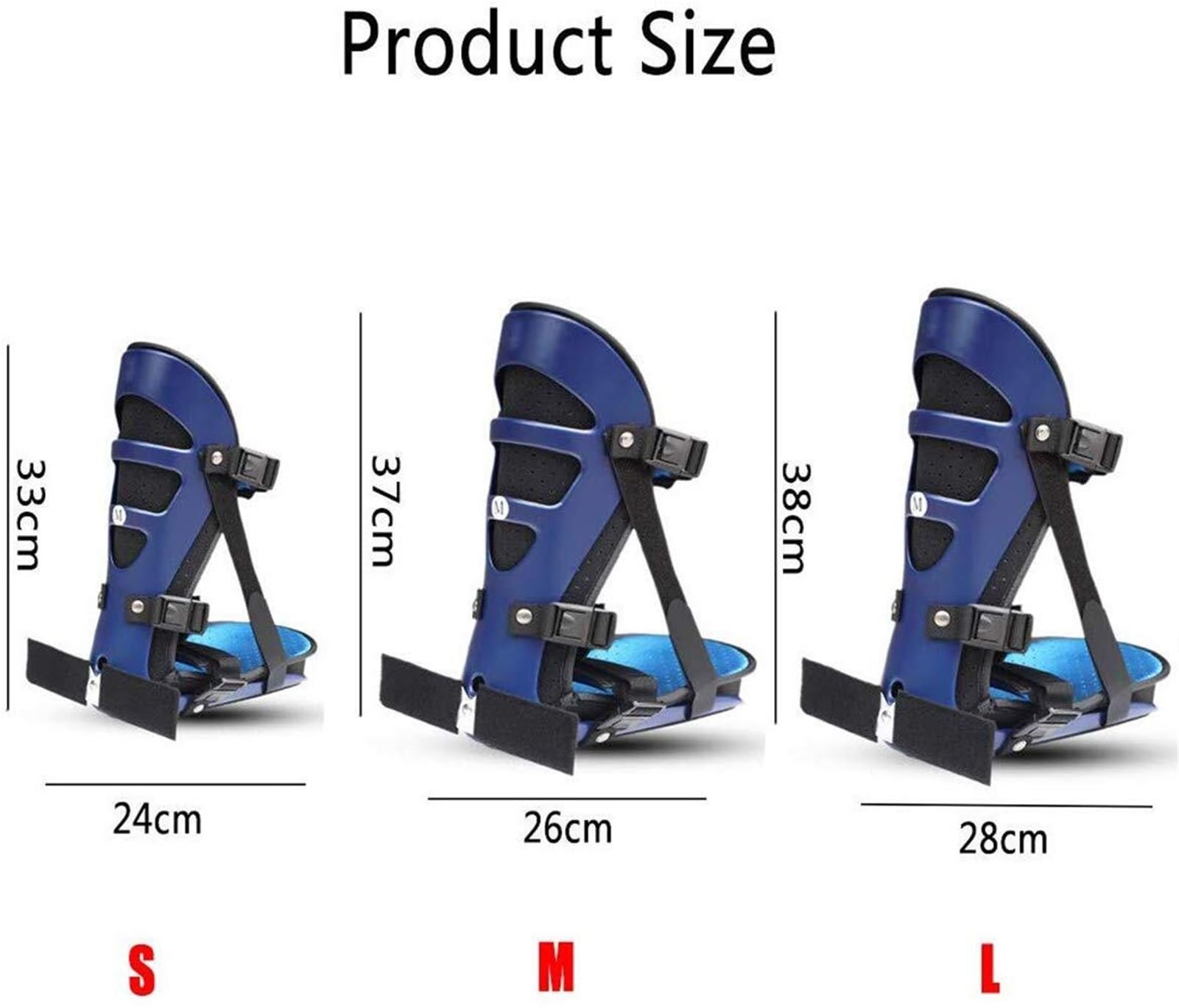 Soporte De Tobillo, Fascitis Plantar Férula Nocturna Ortesis De Caída Del Pie Transpirable Ajustable Estabilizador De Tobillo Protección Bota Andador for Esguince Tendinitis De Aquiles Y Recuperación