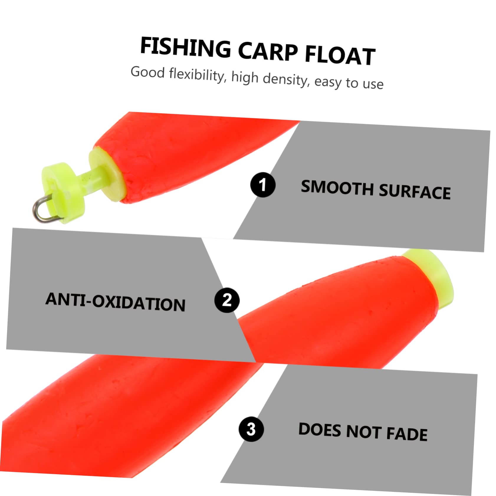 VANZACK Flotter Flotteur De Pêche Tige Flotteurs De Pêche Lestés Pêche en Plein Flotteurs en Mousse De Pêche Accessoire De Pêche Flotteurs Flottants Poisson Rouge
