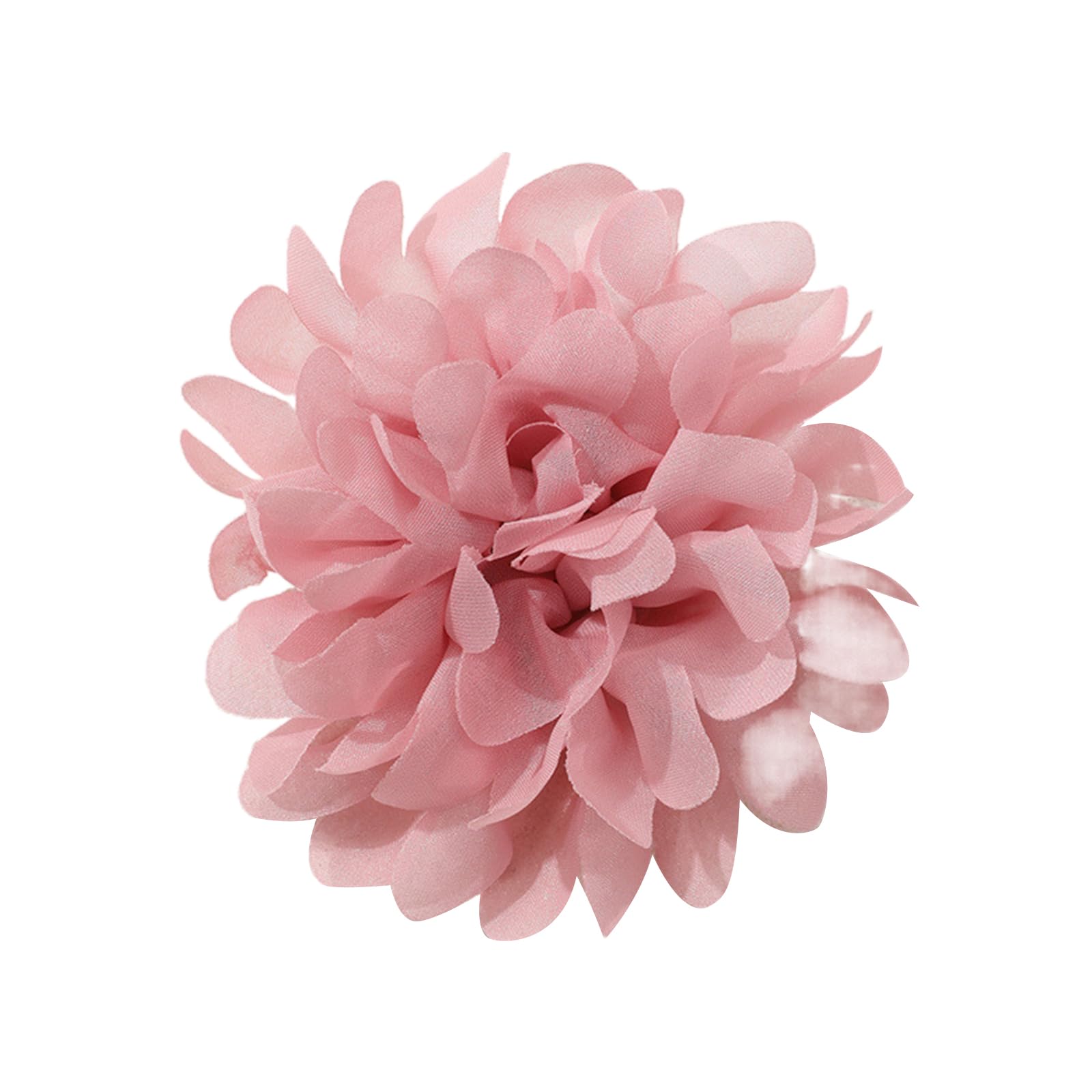 Yazhuq Elegant Shape Brooch Stylish Flower Shaped Breastpin Fabric Lapel Pins Festive Holiday for Her
