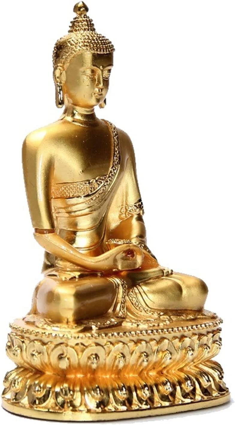 Liga Budismo Tibetano Shakyamuni Buda Estátua Esculturas Douradas