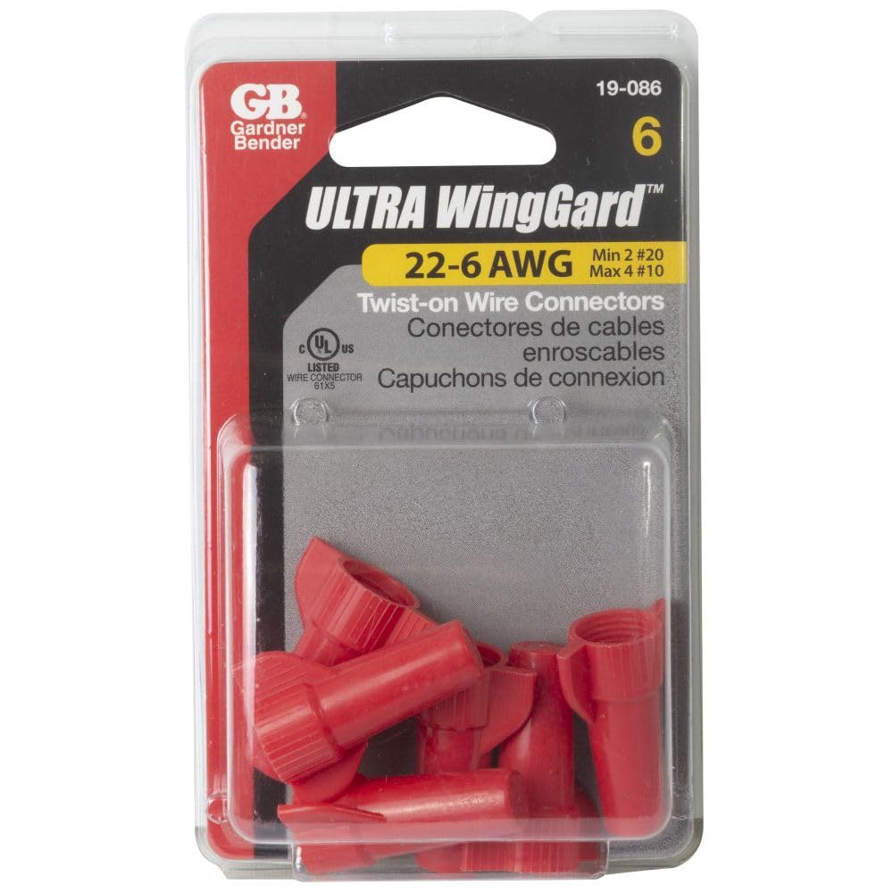 Gardner Bender 19-086 WingGard Twist-On Wire Connectors, 22