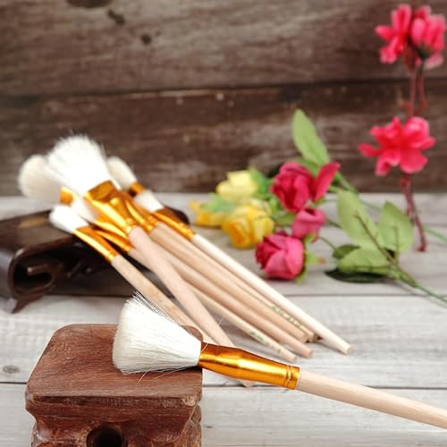 Miniatura 4 de Juego de 10 cepillos de polinización para plantas, kit de herramientas polinizadoras manuales con cepillos de varios tamaños, perfecto para